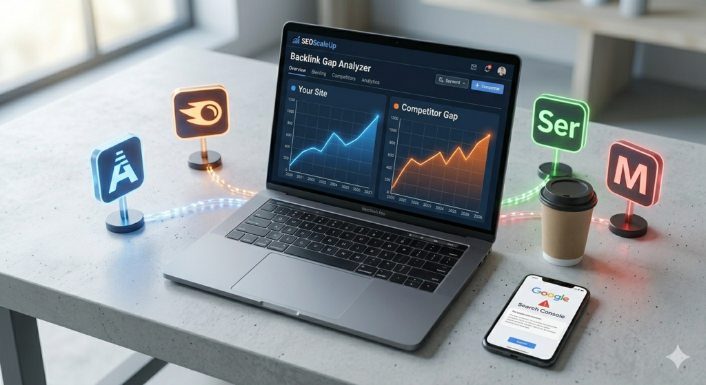 SEOScaleUp backlinks gap analysis tool